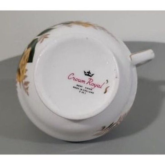 Vintage Crown Royal Bone China Cream and Sugar Set. Made in England. - Picture 6 of 10